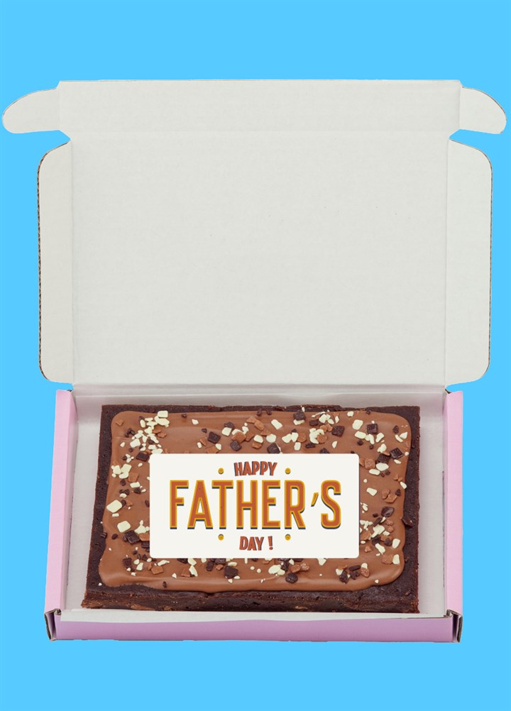 Father's Day Brownie Slab